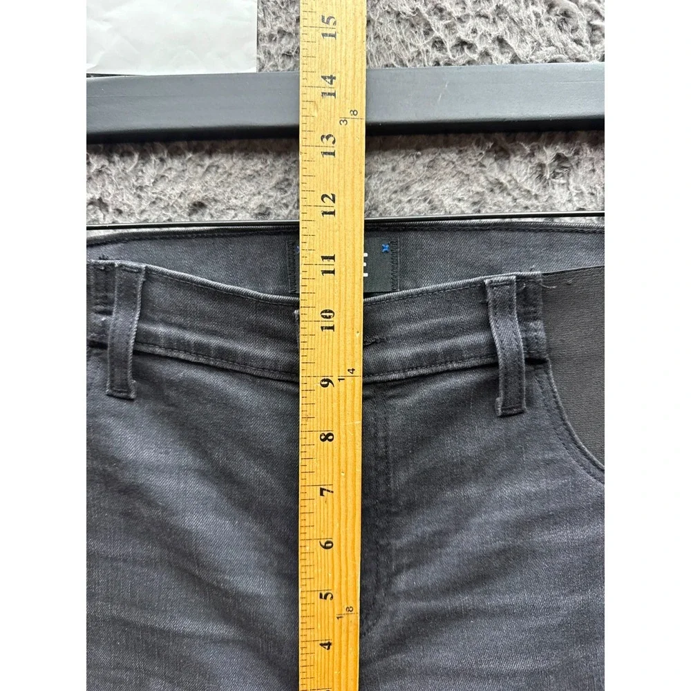 Paige Noella Straight Maternity Denim Jean Black Willow Womens Size 28